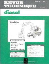 Pelles 75P 90P Revue Technique TP Deutz Poclain Etat - NEUVE PORT Reduit France