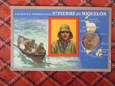 CARTES  Edition spéciale Produits du Lion Noir-Colonies françaises St  PIERRE et