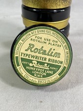 Ancienne Boite tôle Rotalim Encre Ruban pour Machine à Ecrire 13mm