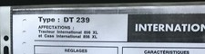 2)Fiche Technique R.T.A (RTA) ; Tracteur International 856 XL et Case Type DT 23