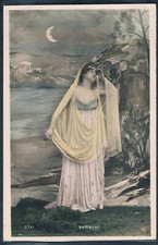 T006 SURREALISM FANTASY ARTIST STAGE STAR ANTIGONE MOON Tinted PHOTOMONTAGE pc