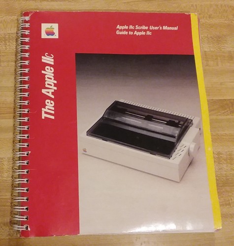 1984 apple iic - scribe, user's