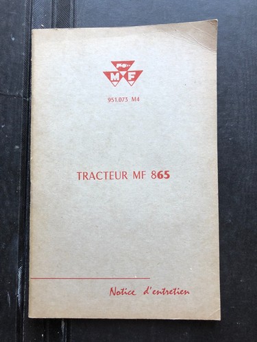 Tracteur massey ferguson mf865 - tracteur,