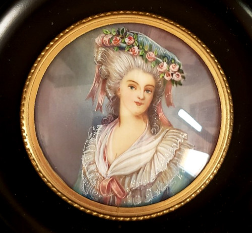 Ancienne peinture miniature - ancienne,