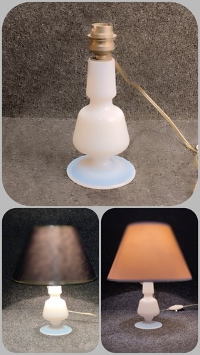 Ancienne lampe cristal pied - ancienne,