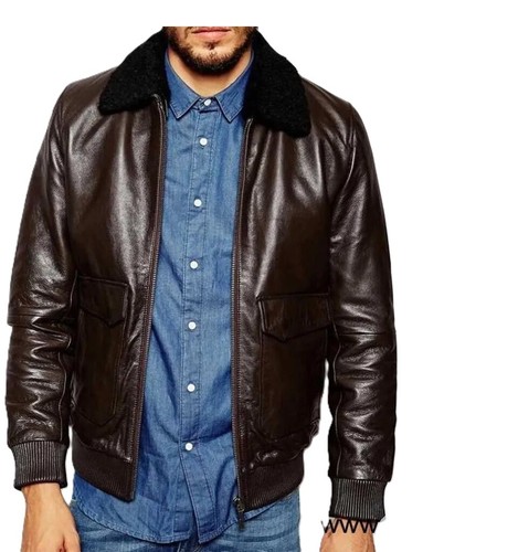Blouson motard bomber - en, cuir