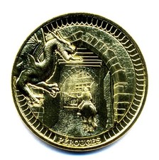 01 PEROUGES Porte d'en-Haut, Dragon et Duc de Savoie, 2025, Monnaie de Paris