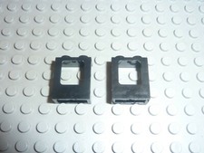 2 x Fenetre LEGO Black Window ref 60032 / Set 60035 10270 71044 10194 10233 7682