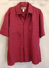 Chemise rouge coton coupe sport T42 Quechua (4407165)