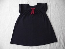 Robe "Jacadi" (2 ans) en viscose et Elasthanne bleu marine