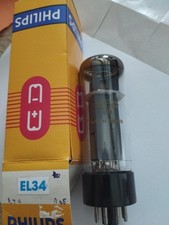 EL34 Phillips  RTC   TUBE ELECTRONIQUE  NOS               I5h4/3