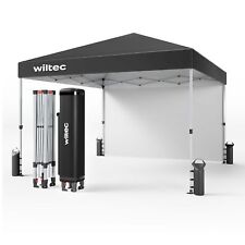 Wiltec Tente de réception pliante Protection UV Tonnelle Grise 3x3m Jardin Fête