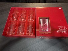 6 Verres A Orangeade ou à eau  38 Cl Cristal D'arques Modèle Fleury Épi
