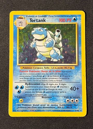 Carte pokémon tortank - carte,