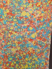 Papier marbré à la cuve de