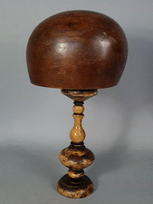 Ancien forme chapeau pour chapelier, modiste bois C521