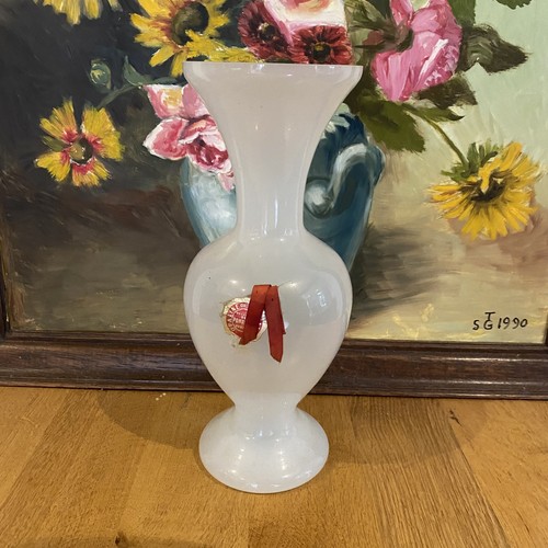 Vase opaline blanche - vase,