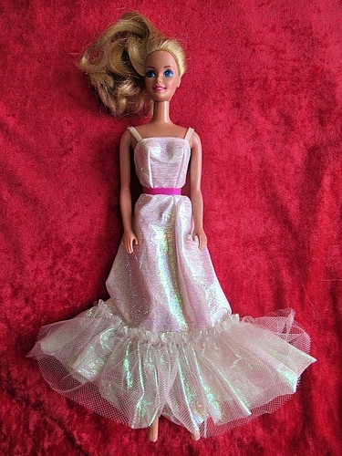 Barbie robe longue moiree - robe,