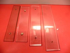 Anciennes plaques de porte de propreté en verre biseauté divers