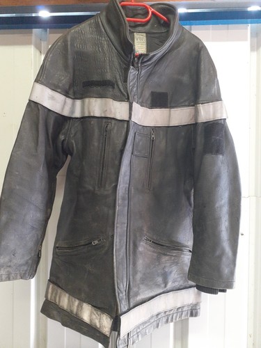 Veste cuir pompier - pompier, feux