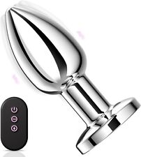 Plug Anal Vibromasseurs 61g Plugs Anals, Sex Toys 10 Modes avec Telecommande