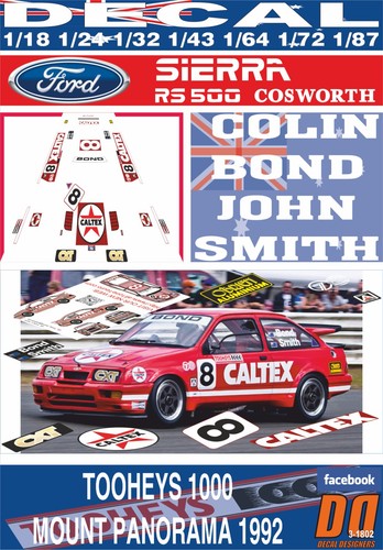 Decal ford sierra 500 - decal, rs