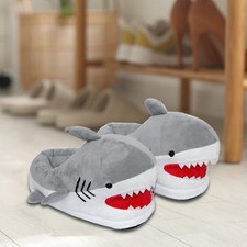 Pantoufles en  de requin, pantoufles pour animaux, douces, dessin animé,