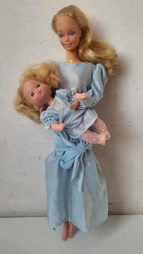 Tenue robe bleu maman - , bebe