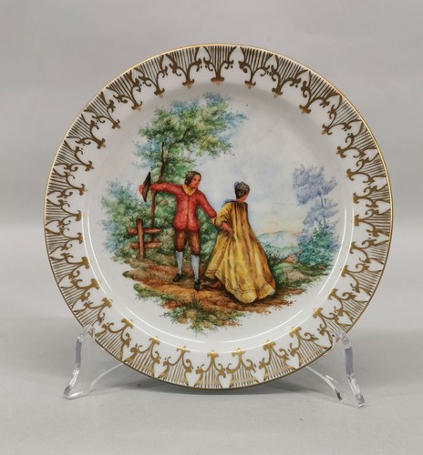 9140236 peint main assiette - main,
