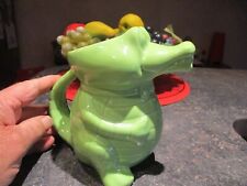 Jolie Verseuse à Thé Theière ou Cafetière a Café au Crocodile : Pichet Eau Lait