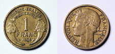 Rare Pièce de 1 Franc Morlon 1935 Br-Alu