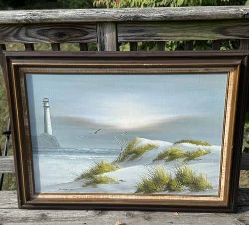 Seaside sand dune lighthouse - sand,