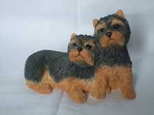 Statue de collection SHERRATT -  2 chiots YORKSHIRE