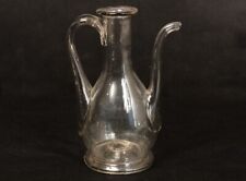 Burette à huile verseuse ancienne verre soufflé glass XVIIIème siècle