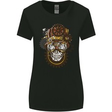 Steampunk Crâne Femmes Plus Large Coupe T-Shirt