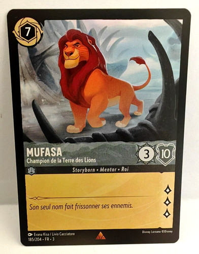 Carte disney lorcana - lorcana, mufasa