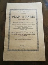 Paris en 1710 - Plan de Paris - Levé par les ordres du Roy - edit. A.TARIDE 