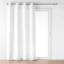 Rideau à Œillets en Velours "Verra" 140x260cm Blanc