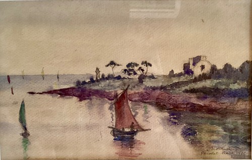 Aquarelle bénodet signée - bénodet,,