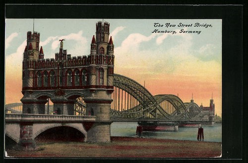 Hambourg pont elbe à - pont,