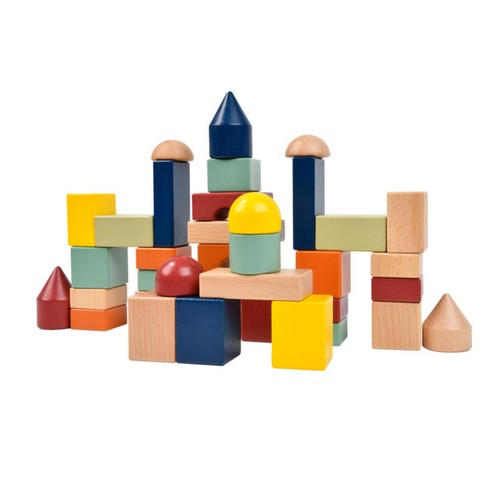 Jeu blocs château bois - blocs,