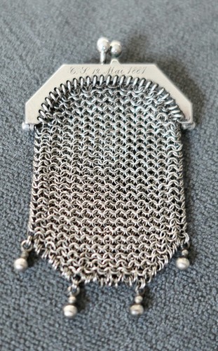 Aumônière argent massif - argent,