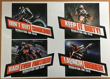 PLANCHE AUTOCOLLANTS KTM STICKERS MOTO