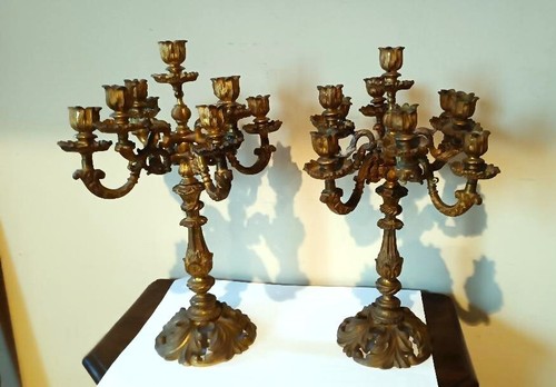 Grande paire chandeliers - paire, de