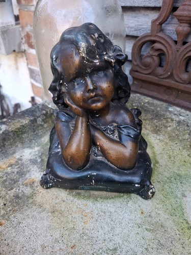 Ancien petit buste fille - buste, en
