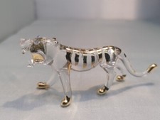 TIGRE en cristal Doré à l'OR