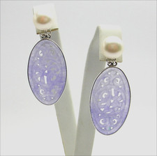 Boucles D'Oreilles or Blanc 18