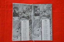 Sacré-Coeur de Jésus 1920 Ed. Ch. Letaille image pieuse calendrier santini card