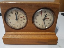 Rare Pendule Horloge de tournoi d'échecs soviétique vintage. Début XXe Siècle av