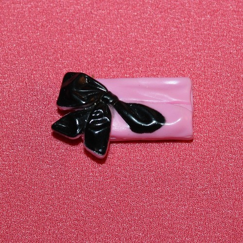 Sac pochette rose et - /, noire